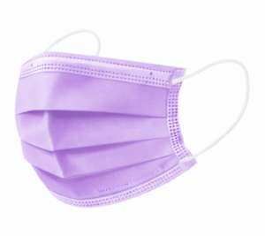 Mascarilla quirúrgica lila