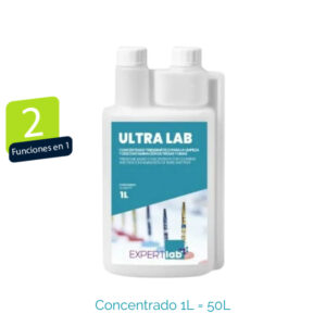 desinfetante trienzimatico concentrado ultra lab para files de morangos 1 l