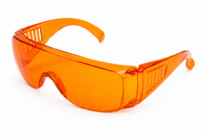 gafas de protección naranjas