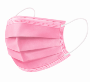 mascarilla quirurgica rosa