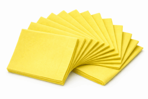 servilleta babero amarilla