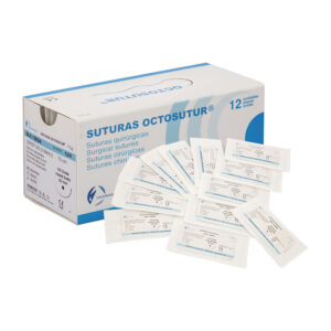 sutura de seda reversa octosutur 3 8 19mm 12 unidades
