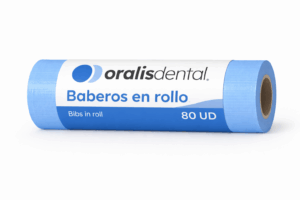 baberos en rollo azul oralis