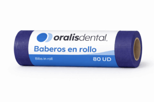 baberos en rollo azul marino oralis